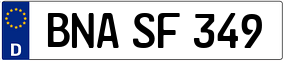 Trailer License Plate